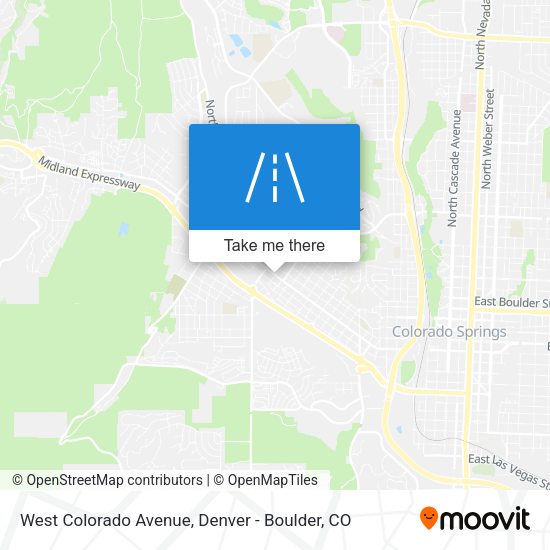 West Colorado Avenue map