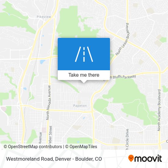 Westmoreland Road map