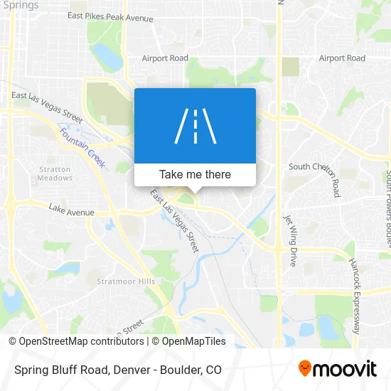 Spring Bluff Road map