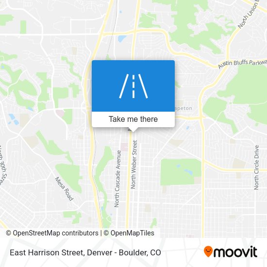 East Harrison Street map