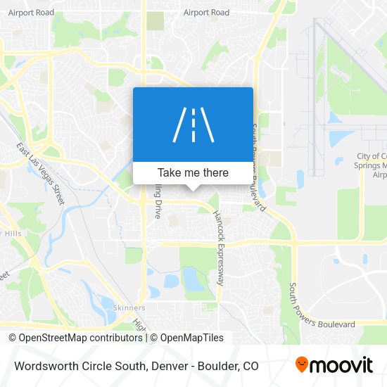 Mapa de Wordsworth Circle South