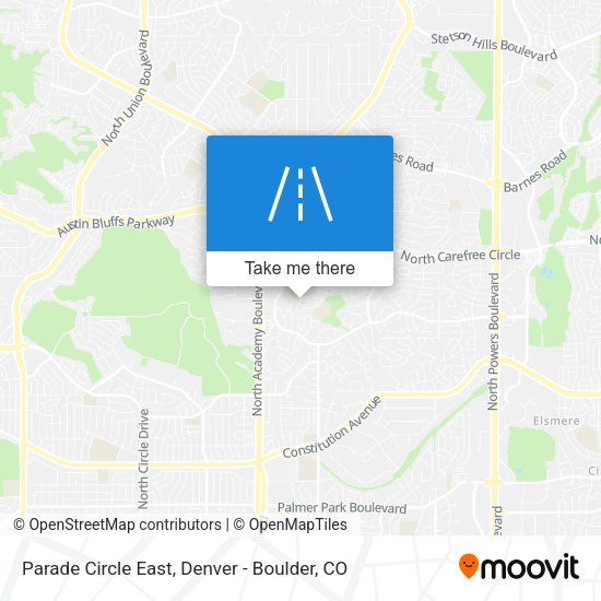 Mapa de Parade Circle East
