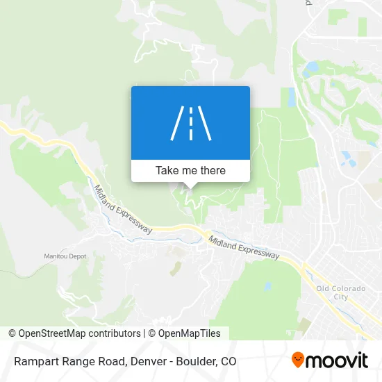Rampart Range Road map