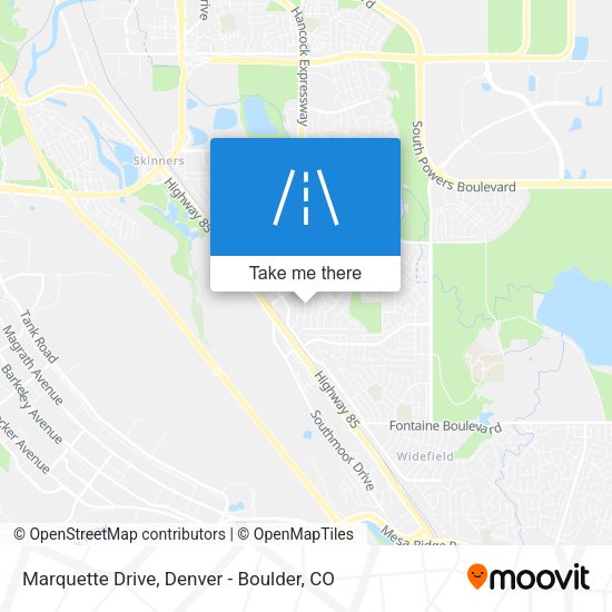 Marquette Drive map