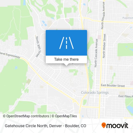 Mapa de Gatehouse Circle North