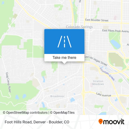Foot Hills Road map