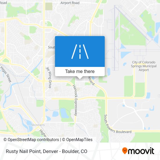 Rusty Nail Point map