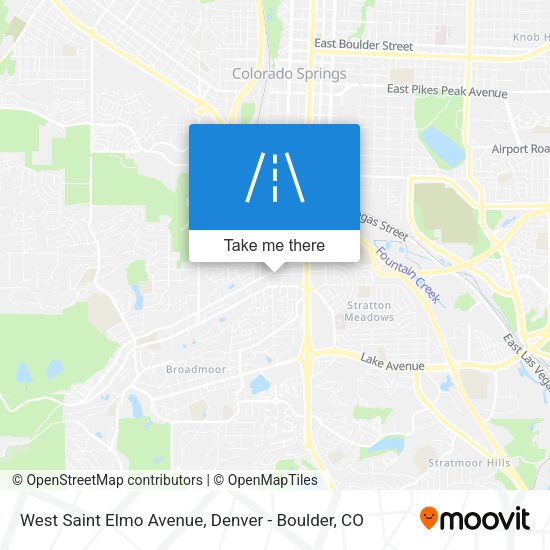 West Saint Elmo Avenue map