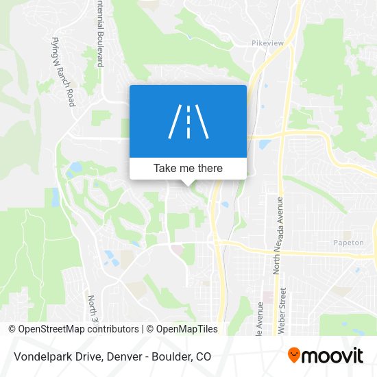 Vondelpark Drive map