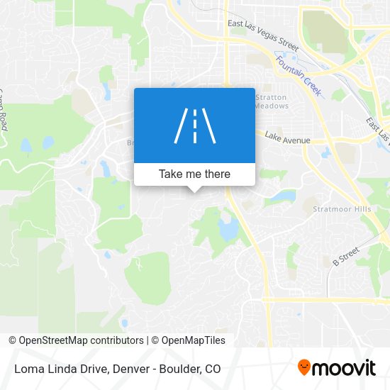 Loma Linda Drive map