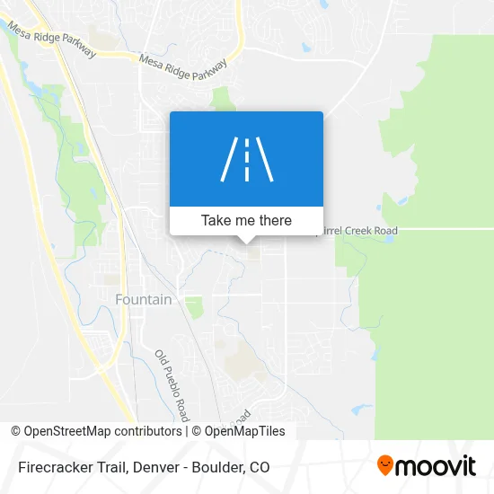 Firecracker Trail map