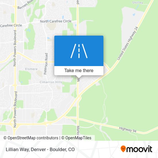 Lillian Way map