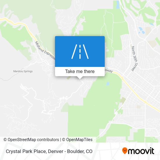 Crystal Park Place map