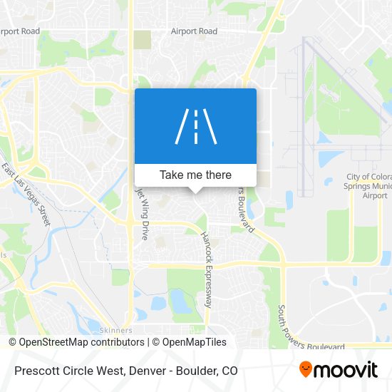 Prescott Circle West map