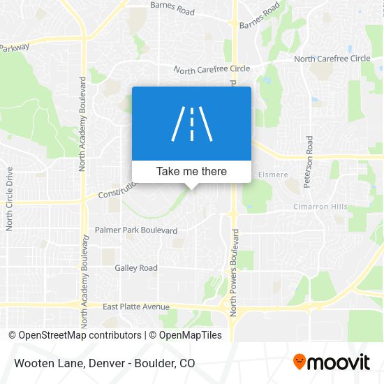 Mapa de Wooten Lane