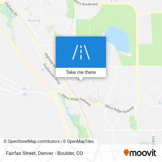 Mapa de Fairfax Street