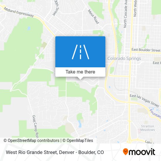 Mapa de West Rio Grande Street