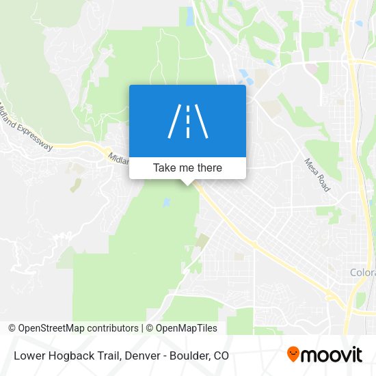 Mapa de Lower Hogback Trail