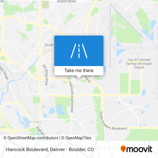Hancock Boulevard map