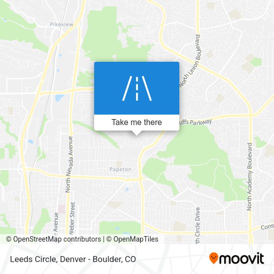 Leeds Circle map