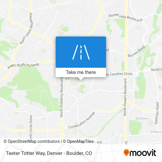 Teeter Totter Way map