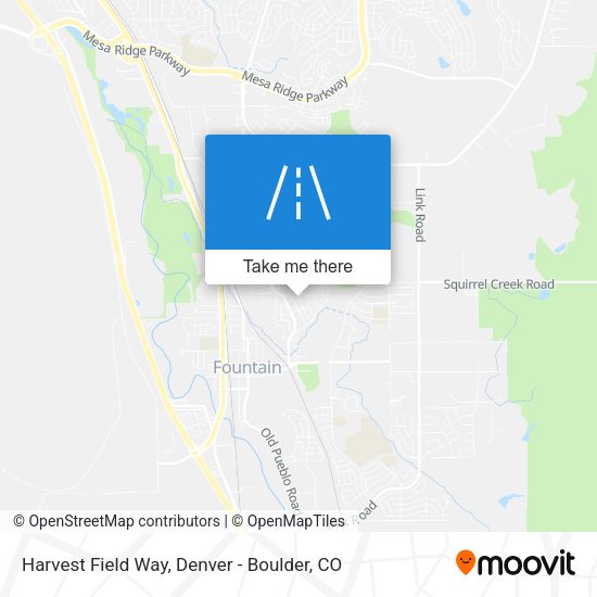Harvest Field Way map