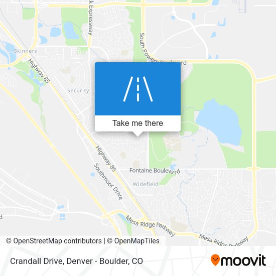 Crandall Drive map