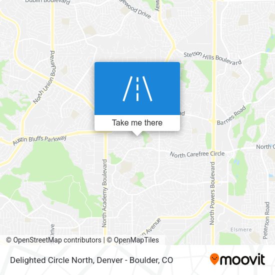 Delighted Circle North map