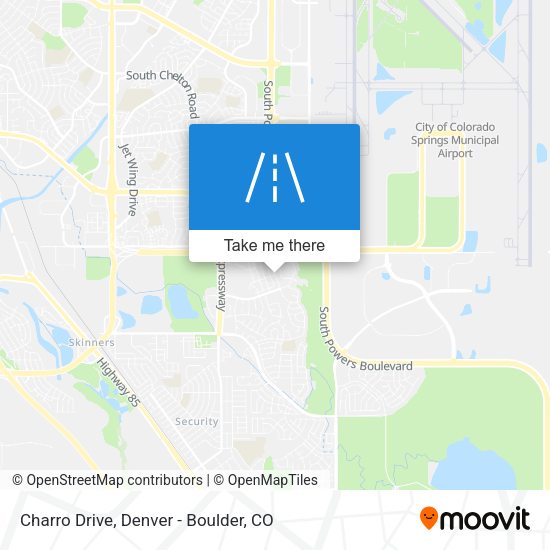 Charro Drive map