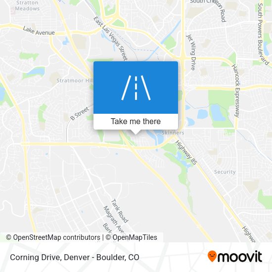 Corning Drive map