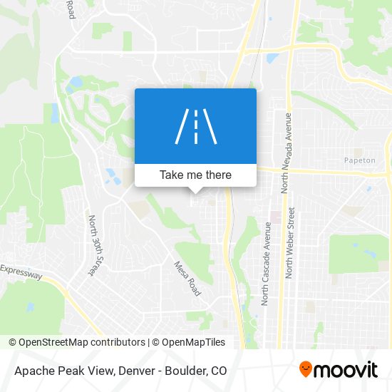 Apache Peak View map