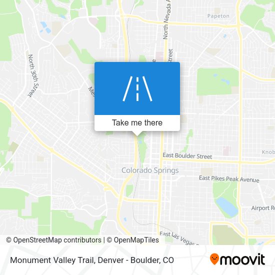 Mapa de Monument Valley Trail
