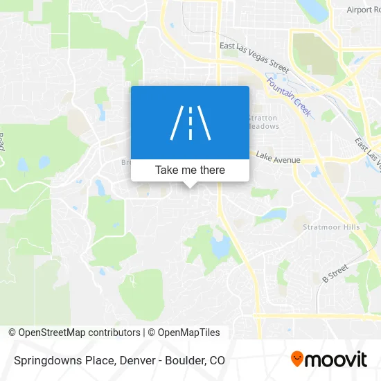 Springdowns Place map