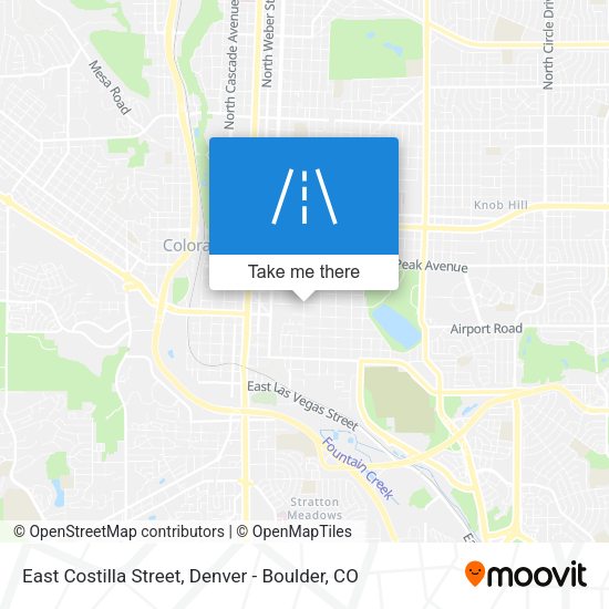 East Costilla Street map
