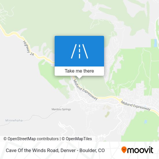 Mapa de Cave Of the Winds Road