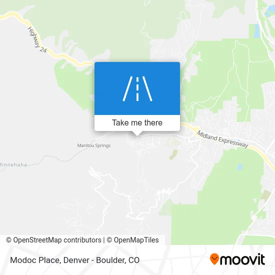 Modoc Place map