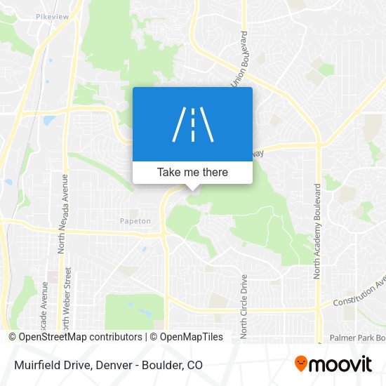 Muirfield Drive map