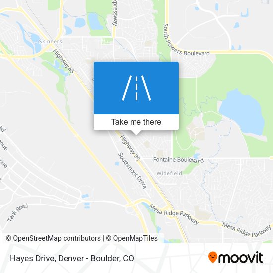 Mapa de Hayes Drive