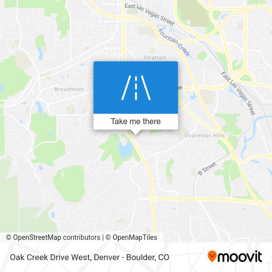 Oak Creek Drive West map