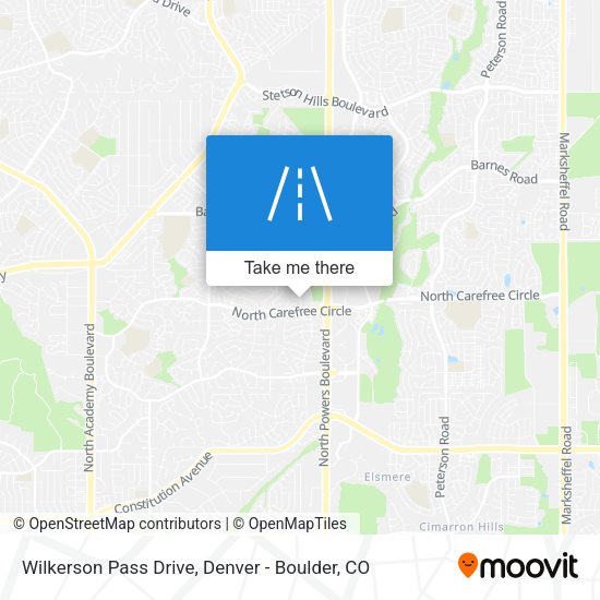 Wilkerson Pass Drive map