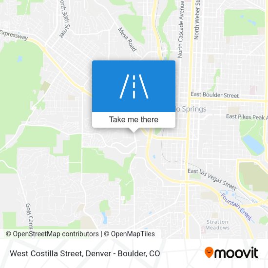 Mapa de West Costilla Street