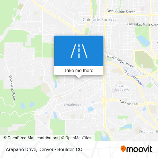 Arapaho Drive map