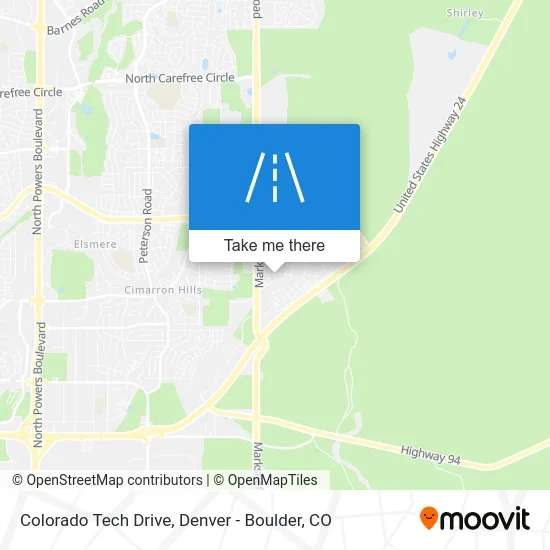 Colorado Tech Drive map