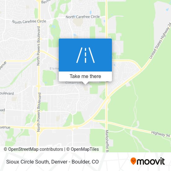 Sioux Circle South map