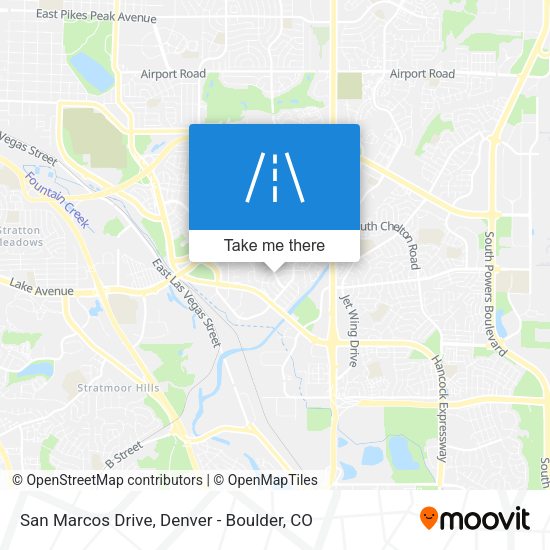 Mapa de San Marcos Drive
