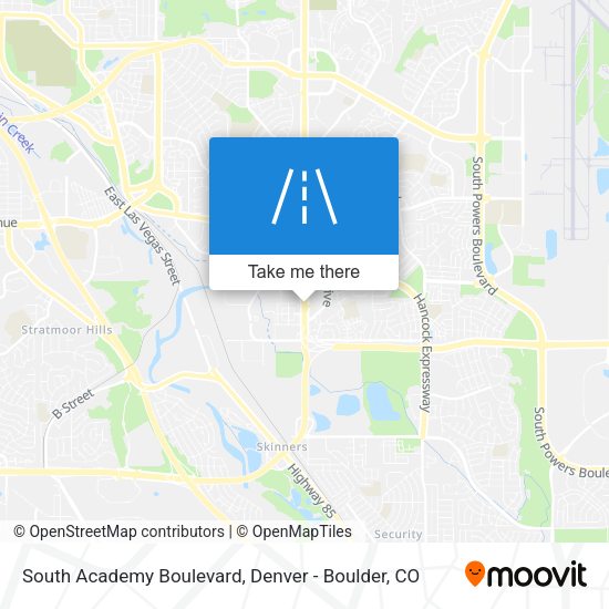 Mapa de South Academy Boulevard