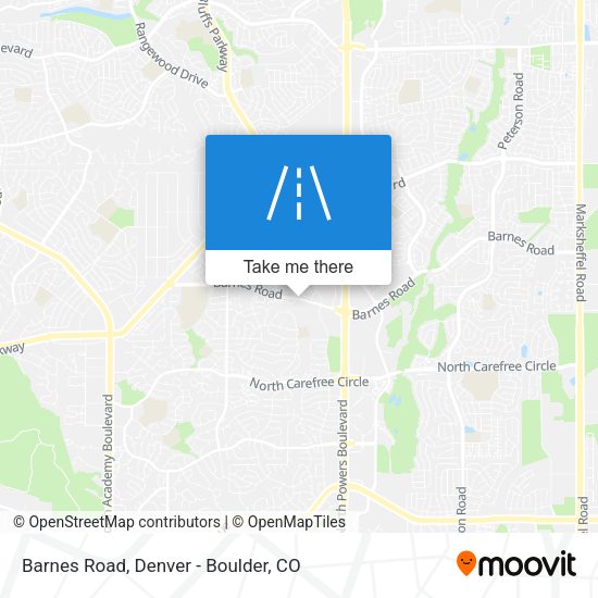 Mapa de Barnes Road