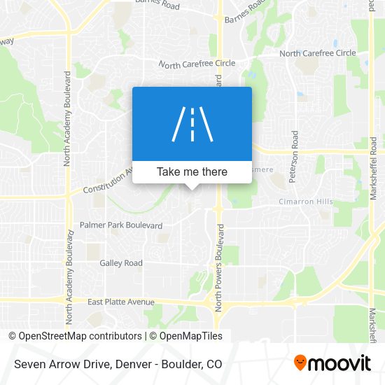 Seven Arrow Drive map