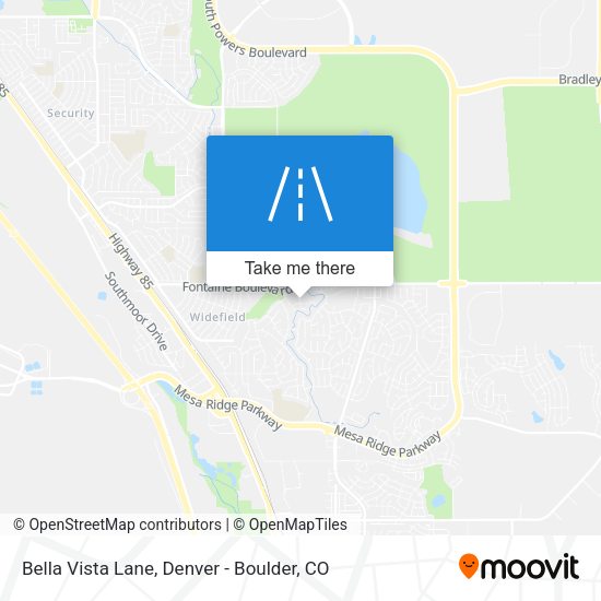 Mapa de Bella Vista Lane