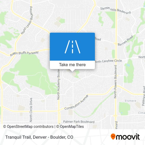 Tranquil Trail map